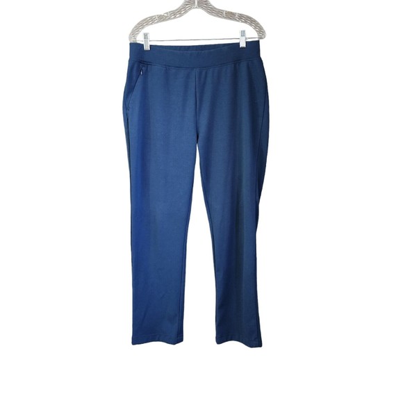 Woolrich Women's Pants Pull On Straight Leg Activewear #1212 Size M Blueberry - Picture 1 of 10